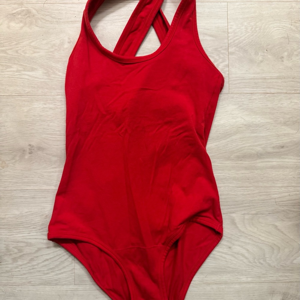 ARQ Cleo Leotard in Cherry